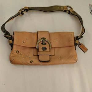Leather Coach mini bag